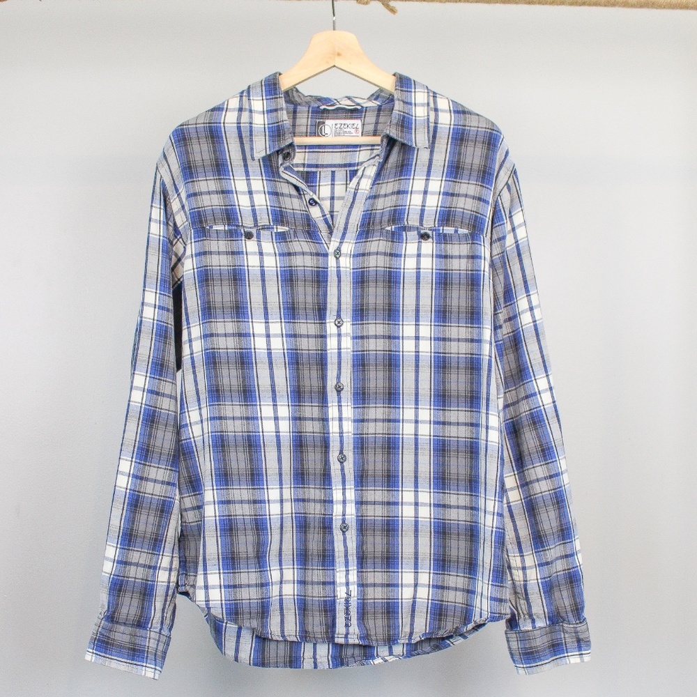 Ezekiel Button Down Plaid Shirt